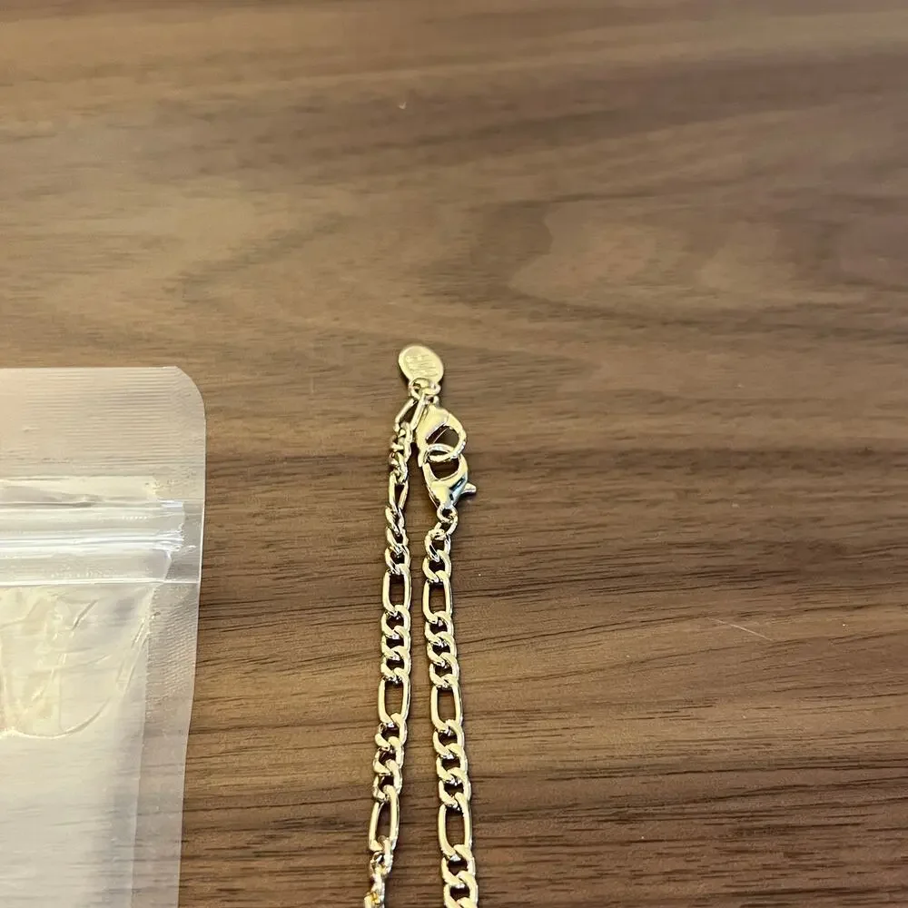 New 8 Other Reasons Silver Mini Link Chain & Gold Cuban Chain Mask Duo